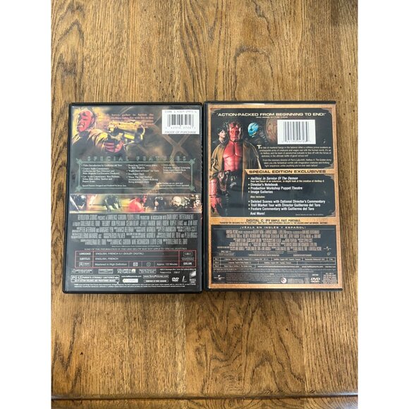 Hellboy & Hellboy II: The Golden Army DVD Set Sci-Fi Action Movies - Picture 3 of 3